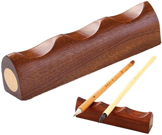 wooden writing brush holder pen holder solid wood calligraphy accessories study room stationery supplies 