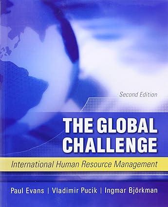 the global challenge international human resource management 2nd edition paul evans, vladimir pucik, ingmar