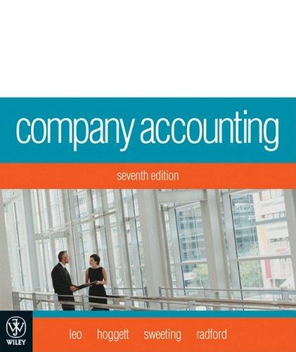 company accounting 7th edition ken j. leo, john hoggett, john sweeting, jennie radford 0470812575,