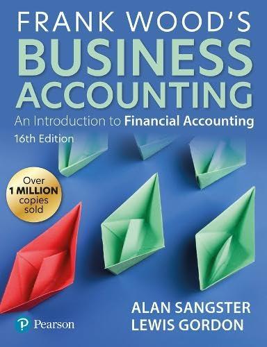 frank woods business accounting an introduction to financial accounting 16th edition alan sangster, lewis
