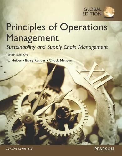 Principles Of Operations Management Sustainability And Supply Chain Management