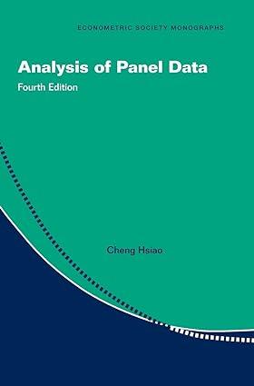 Analysis Of Panel Data