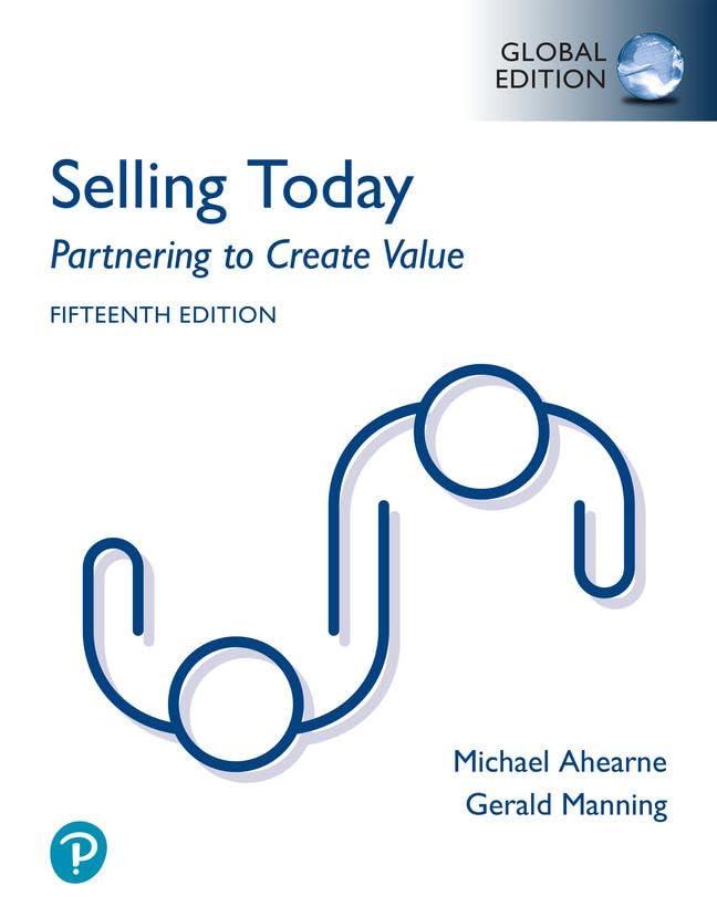 Selling Today Partnering To Create Value