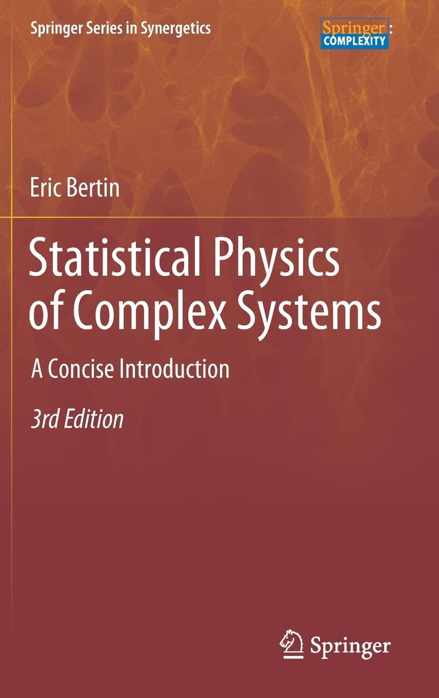 statistical physics of complex systems a concise introduction 3rd edition eric bertin 3030799484,