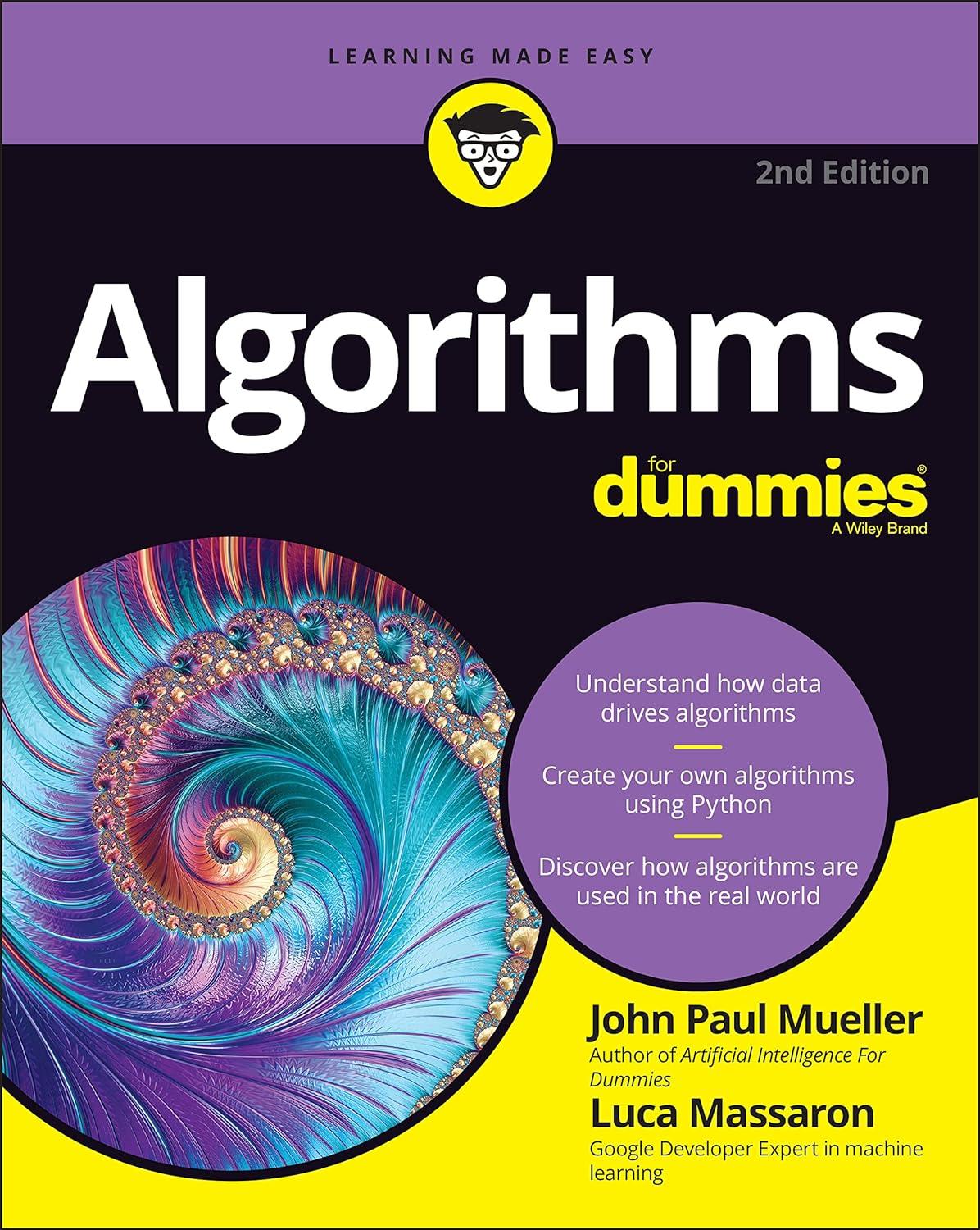 algorithms for dummies 2nd edition john paul mueller, luca massaron 1119869986, 978-1119869986