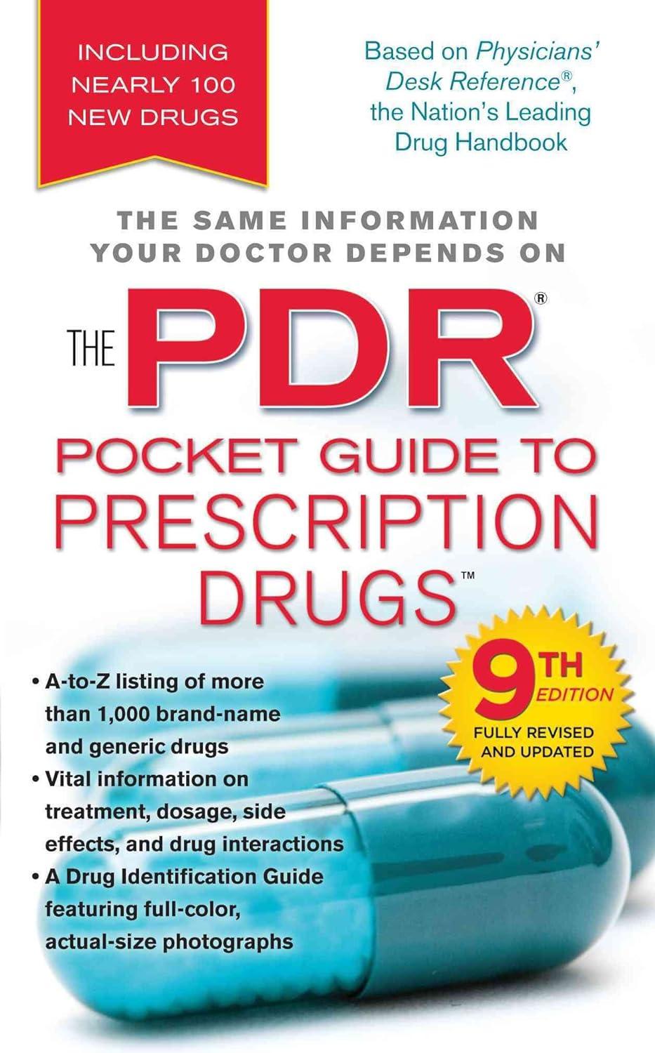 pdr pocket guide to prescription drugs 9th edition thompson pdr 1439143080, 978-1439143087