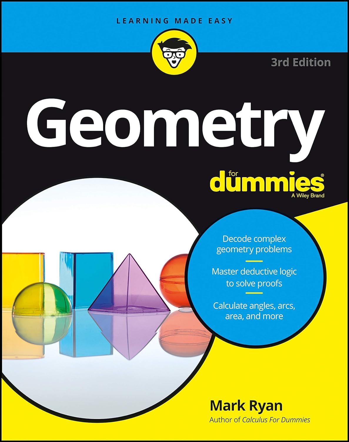 geometry for dummies 3rd edition mark ryan 1119181550, 978-1119181552