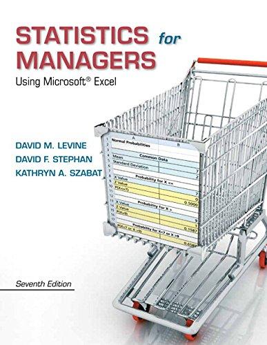statistics for managers using microsoft excel 7th edition david m. levine, david f. stephan, kathryn a.