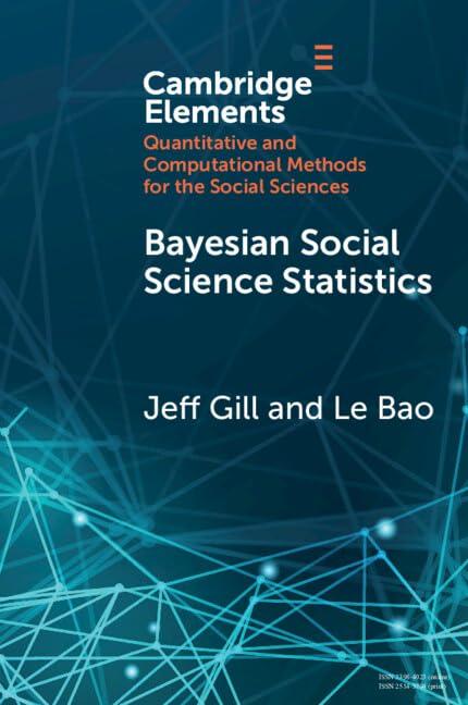 bayesian social science statistics quantitative and computational methods for the social sciences 1st edition