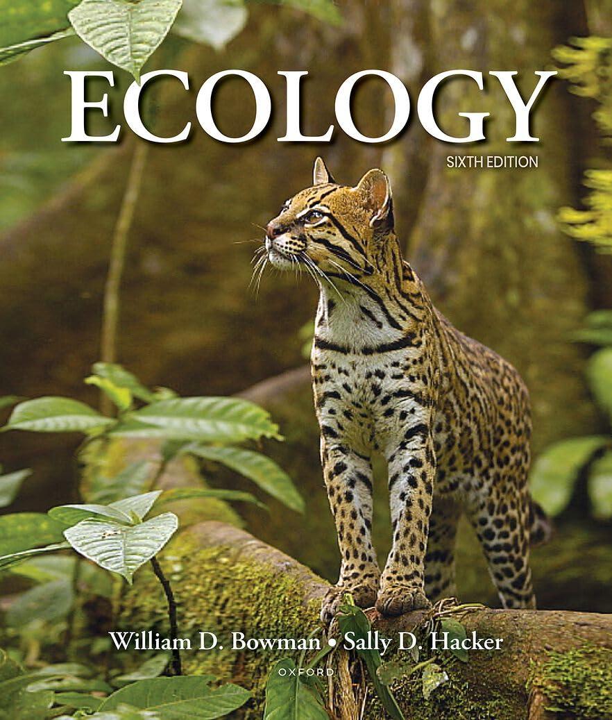 ecology 6th edition william bowman, sally hacker 0197614043, 978-0197614044