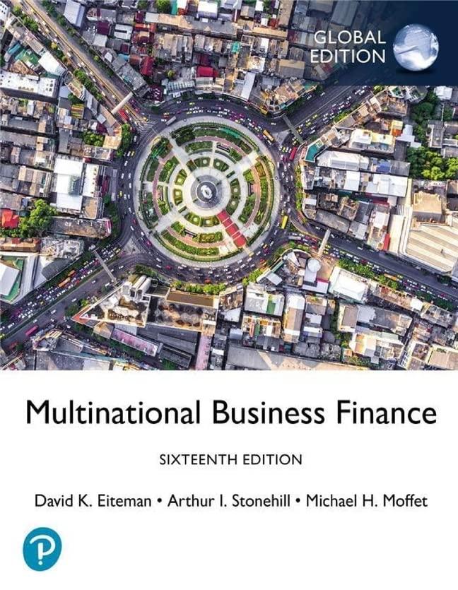 multinational business finance 16th global edition david eiteman, arthur stonehill, michael moffett