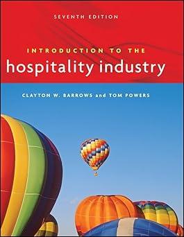 introduction to management in the hospitality industry 7th edition clayton w barrows, tom powers 9780471782766