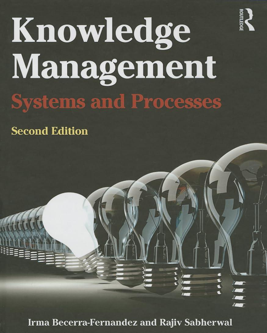knowledge management systems and processes 2nd edition irma becerra-fernandez, rajiv sabherwal 0765639157,