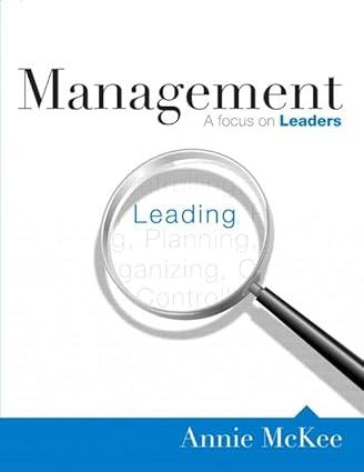 management a focus on leaders 1st edition annie mckee, travis kemp, gordon spence 1442549939, 978-1442549937