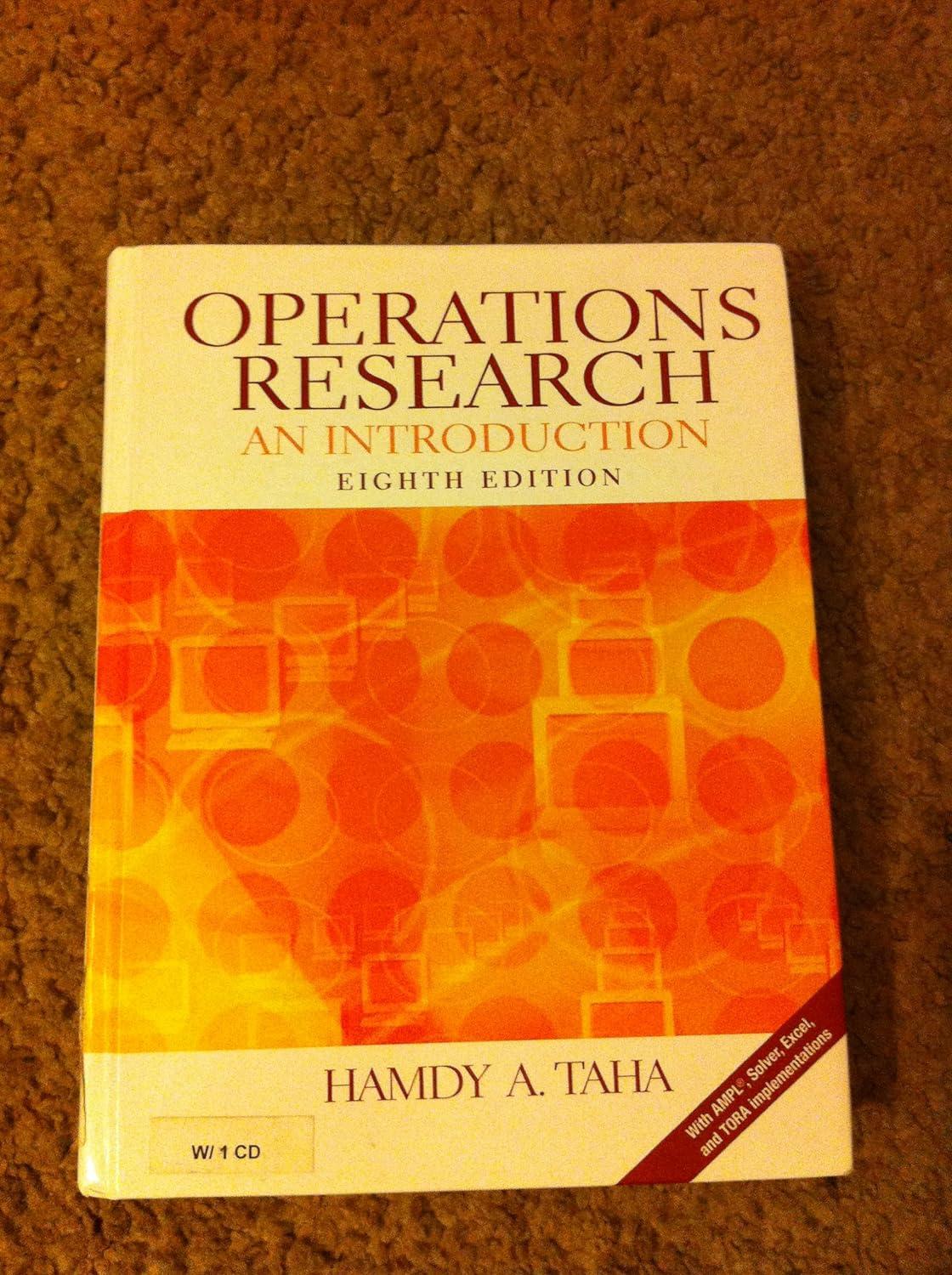 operations research an introduction 8th edition hamdy a. taha 0131889230, 978-0131889231