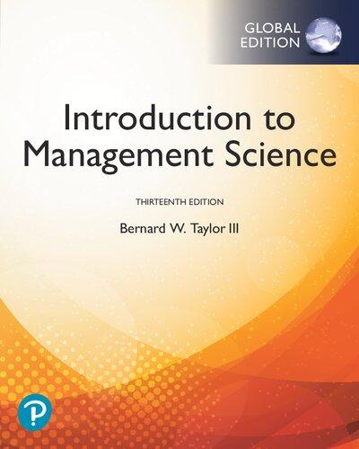 Introduction To Management Science