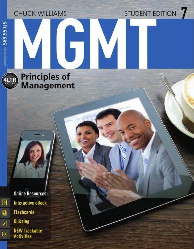 mgmt 7 principles of management 7th edition chuck williams 1285419669, 978-1285419664