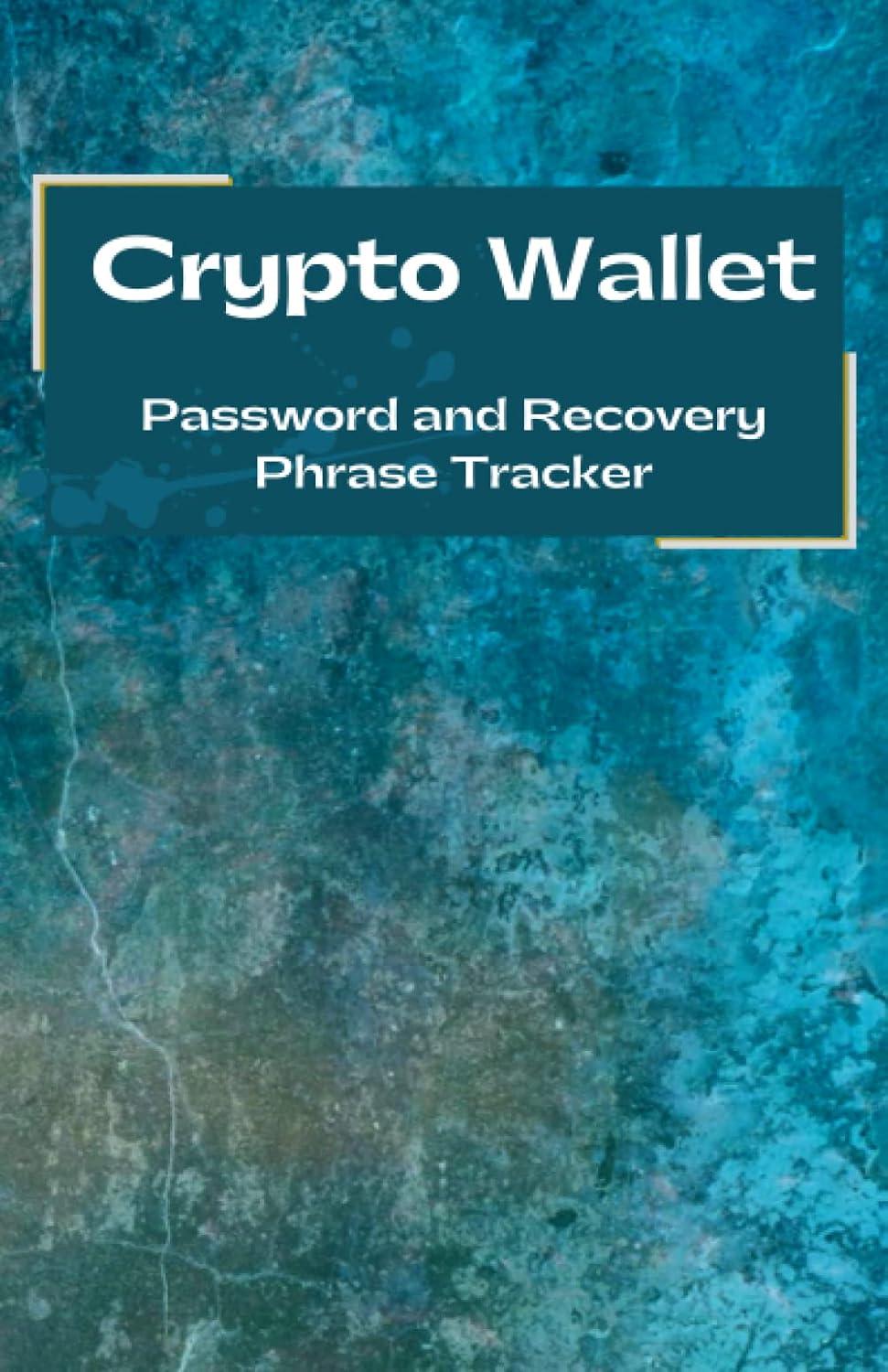 crypto wallet password and recovery phrase tracker 1st edition nine sided rhombus 8410046985, 979-8410046985