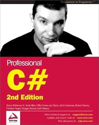 professional c# special edition 2nd edition simon robinson ,jay glynn ,morgan skinner 8173664528,