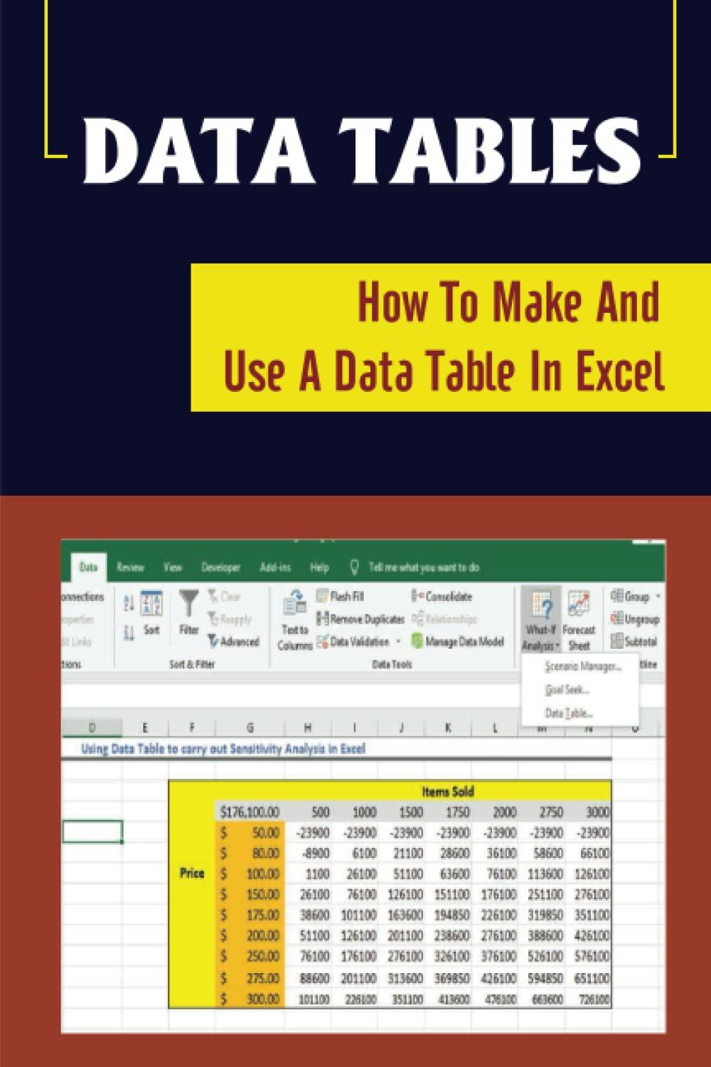 data tables how to make and use a data table in excel 1st edition ming casareno b0blfw5g5c, 979-8362038205