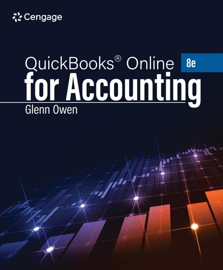 using quickbooks online for accounting 2025 8th edition glenn owen 0357988493, 9780357988497