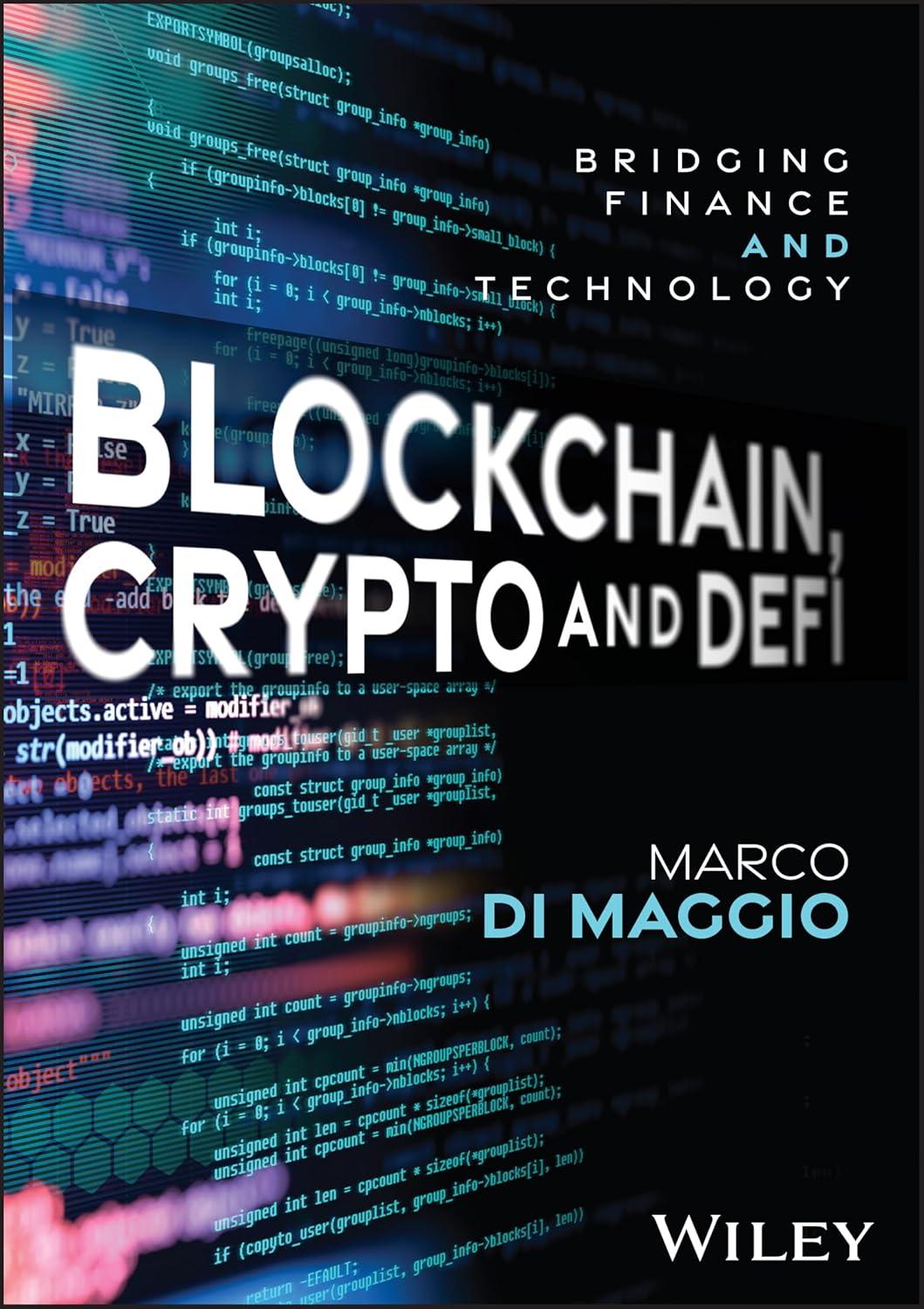 blockchain crypto and defi bridging finance and technology 1st edition marco di maggio 1394275897,