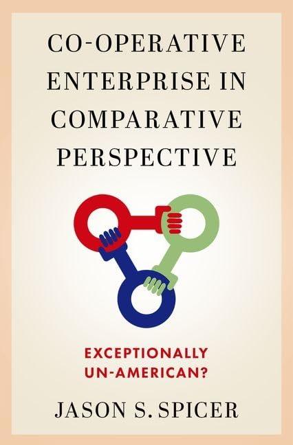 co-operative enterprise in comparative perspective exceptionally un-american 1st edition jason s. spicer