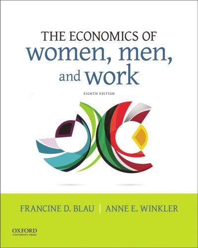 The Economics Of Women, Men, And Work