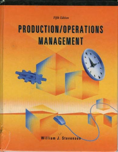 production/operations management 5th edition william j stevenson 0256139008, 9780256139006