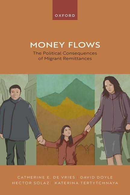 money flows the political consequences of migrant remittances 1st edition prof catherine de vries, prof david