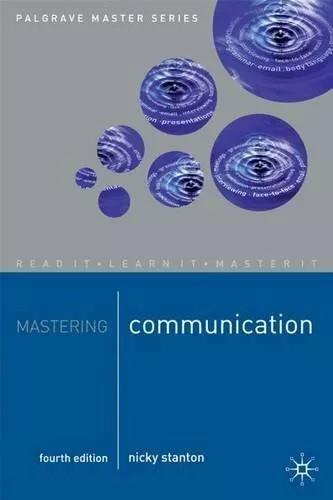 mastering communication 4th edition nicky stanton 1403917094, 978-1403917096