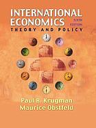 international economics theory and policy 6th edition paul r. krugman, maurice obstfeld, marc melitz