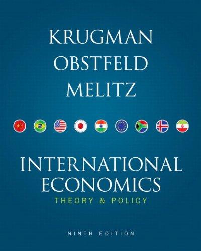 international economics 9th edition paul r. krugman, maurice obstfeld, marc melitz 0132146657, 9780132146654