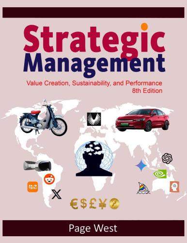 strategic management value creation sustainability and performance 8th edition page west 8987492130,