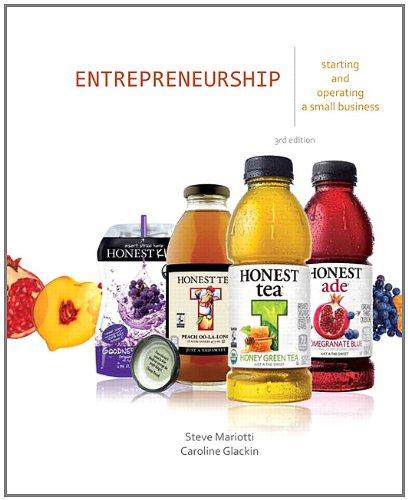 entrepreneurship starting and operating a small business 3rd edition caroline glackin 9780132784085