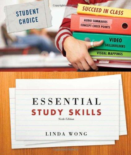 essential study skills 6th edition linda wong 9780547048710