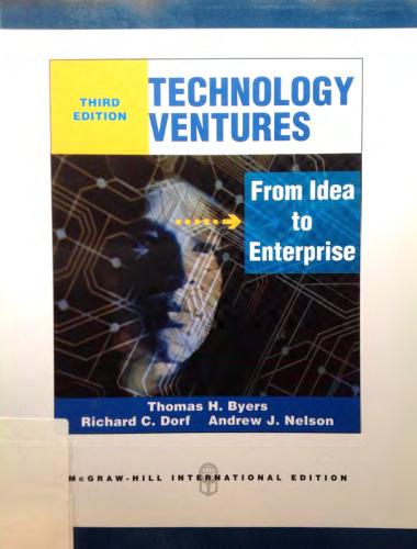 Technology Ventures From Idea To Enterprise From Idea To Enterprise