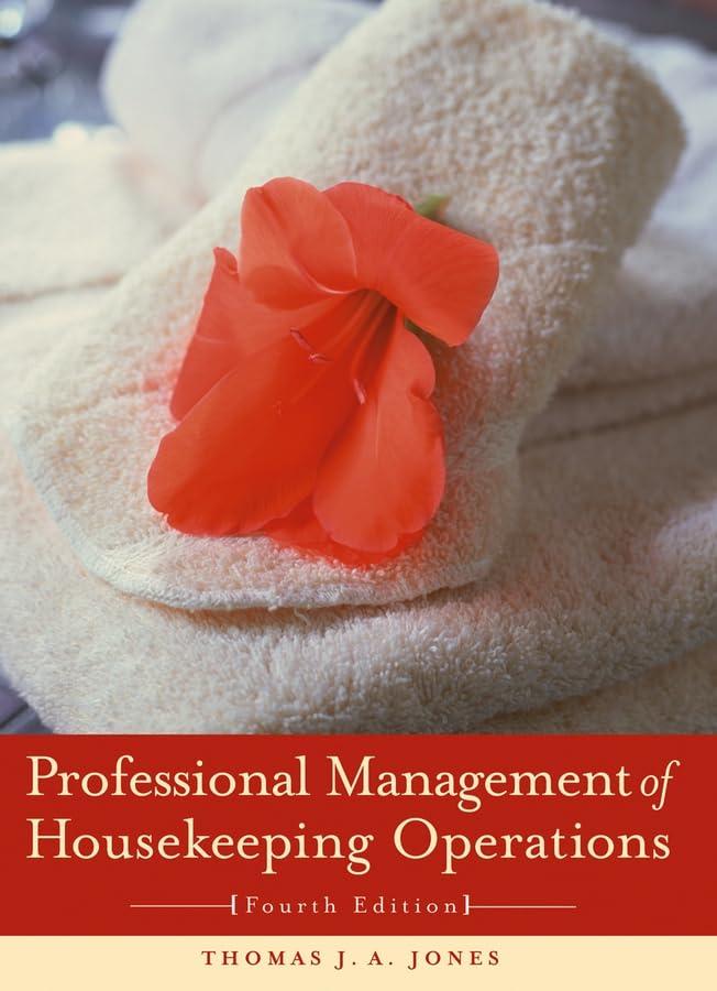 professional management of housekeeping operations 4th edition thomas j. a. jones, robert j. martin