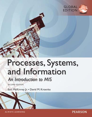 Processes, Systems, And Information An Introduction To MIS