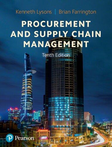 procurement and supply chain management 10th edition kenneth lysons, brian farrington 1292317914,