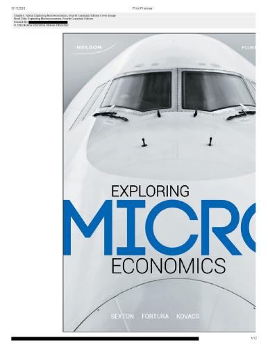 Exploring Microeconomics