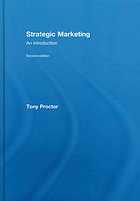 strategic marketing an introduction 2nd edition tony proctor 9781315824222