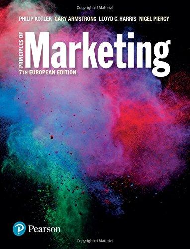 principles of marketing 7th european edition philip kotler, gary armstrong 9781292092898