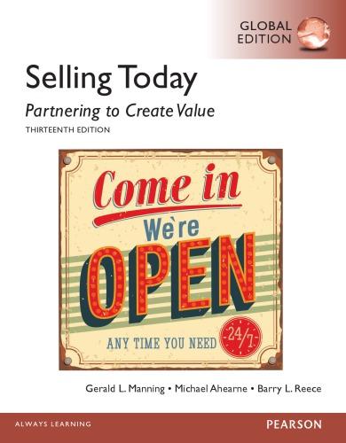 Selling Today Partnering To Create Value