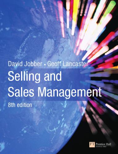 Selling And Sales Management