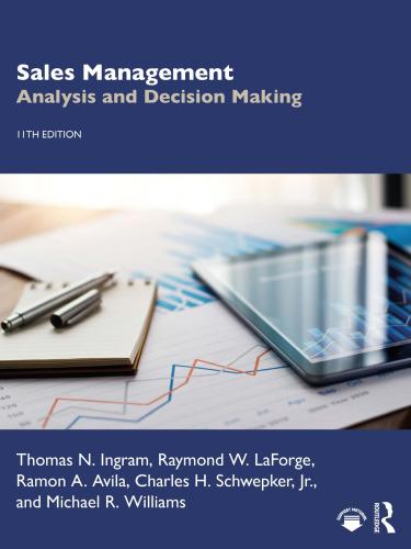 Sales Management: Analysis And Decision Making