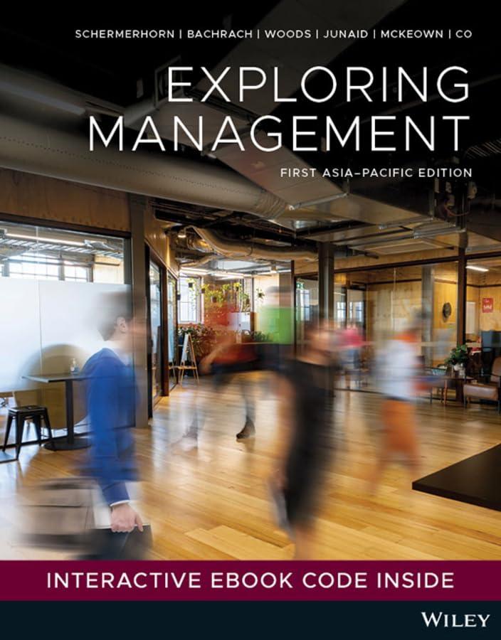 exploring management 1st asia-pacific edition john r. schermerhorn 1119874939, 978-1119874935