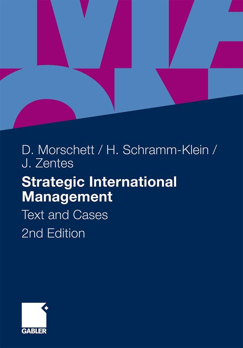 Strategic International Management Text And Cases