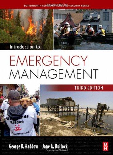 introduction to emergency management 3rd edition george haddow, jane bullock 075068514x, 9780750685146