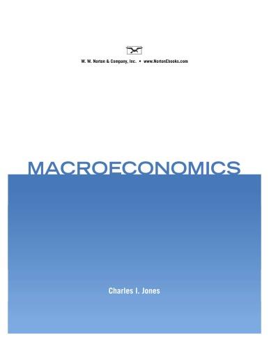 macroeconomics 1st edition charles i. jones 9780393113358